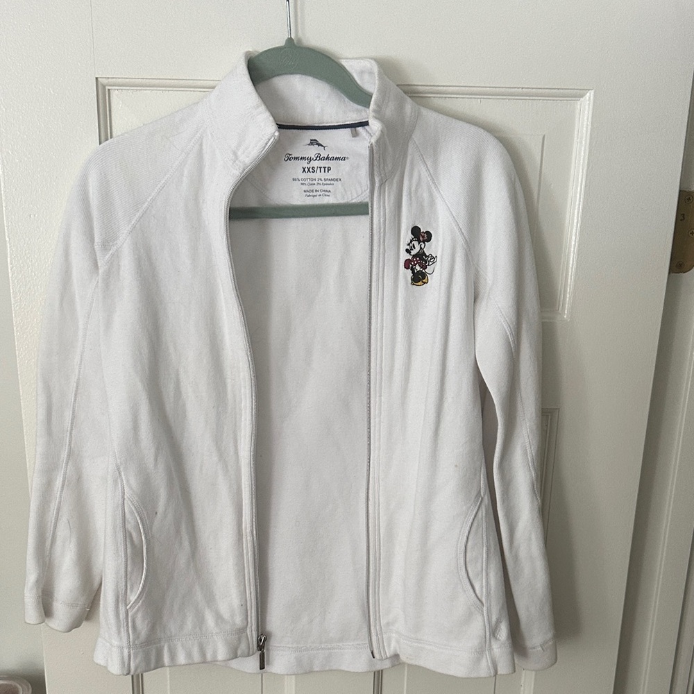 Tommy Bahama White Women's Sweater with Mickey Mouse